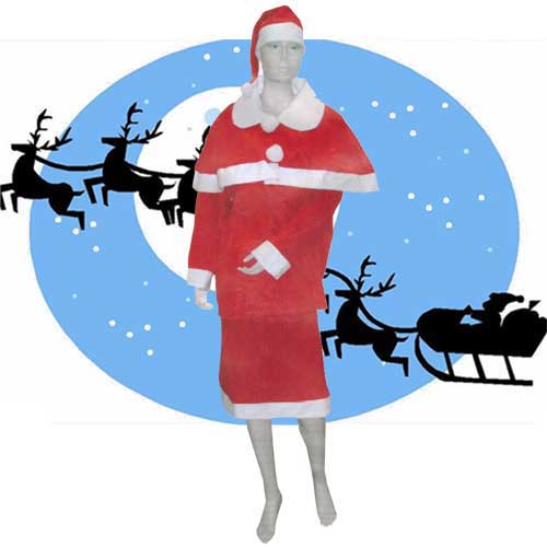 Costume Mamma Natale Taglia Unica